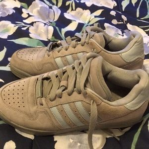 Adidas suede gray sneakers size 10